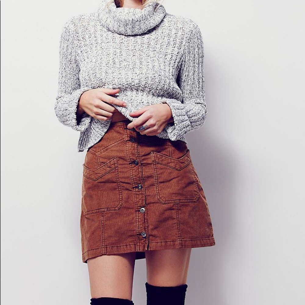 Free people corduroy skirt